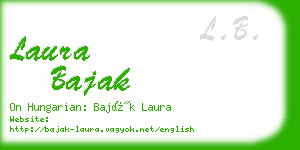 laura bajak business card